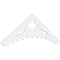 Ekena Millwork Pitch Wellington Architectural Grade PVC Gable Pediment, 72"W x 24"H x 1"P (8/12) GPP072X024X100WEL - alternate 1